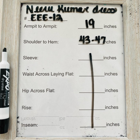 Neeru Kumar Rare India Made Absolutely Stunning Lightweight Floral Dress Medium - Picture 9 of 9